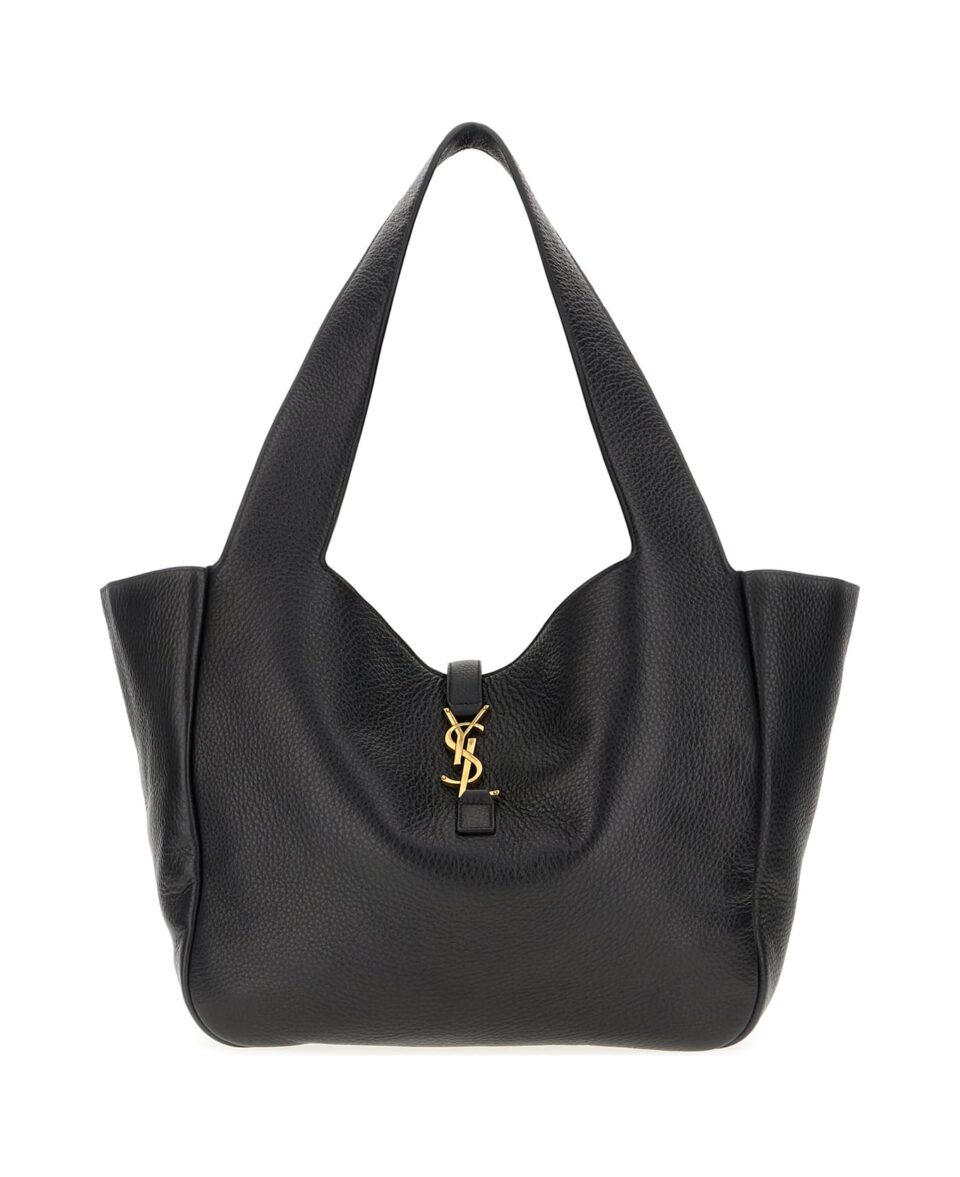 Saint Laurent Black Leather Le 5 ã  7 Bea Shopping Bag