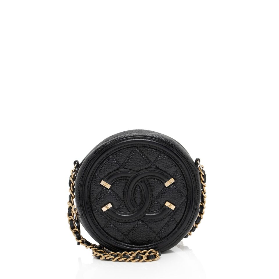 Chanel Caviar Leather CC Filigree