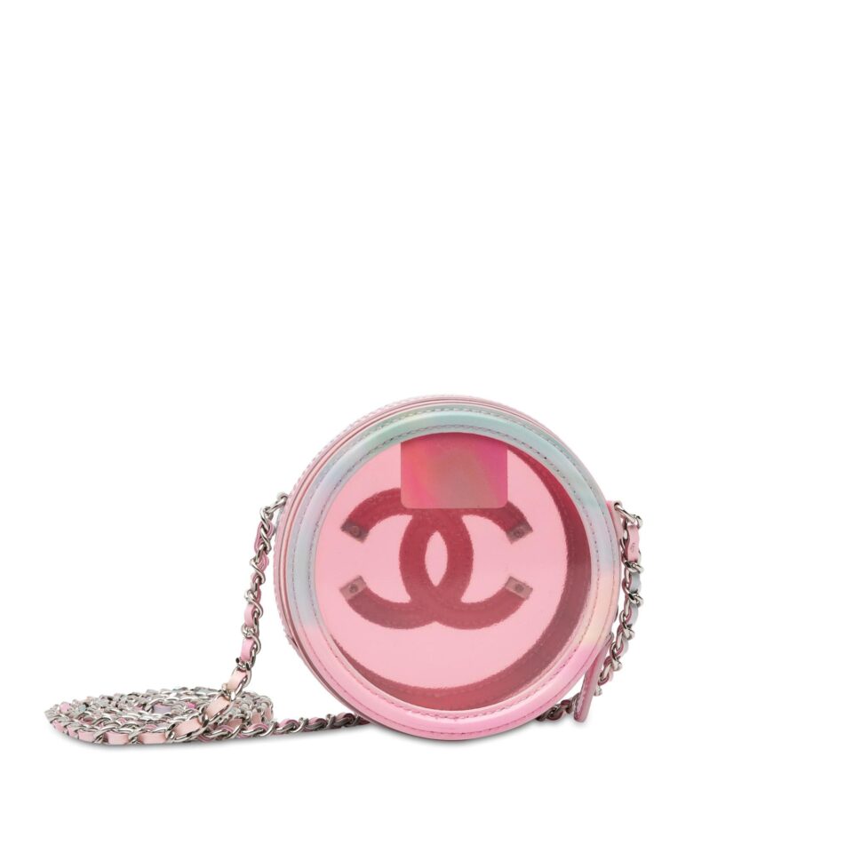 Chanel CC Filigree Transparent Round Crossbody