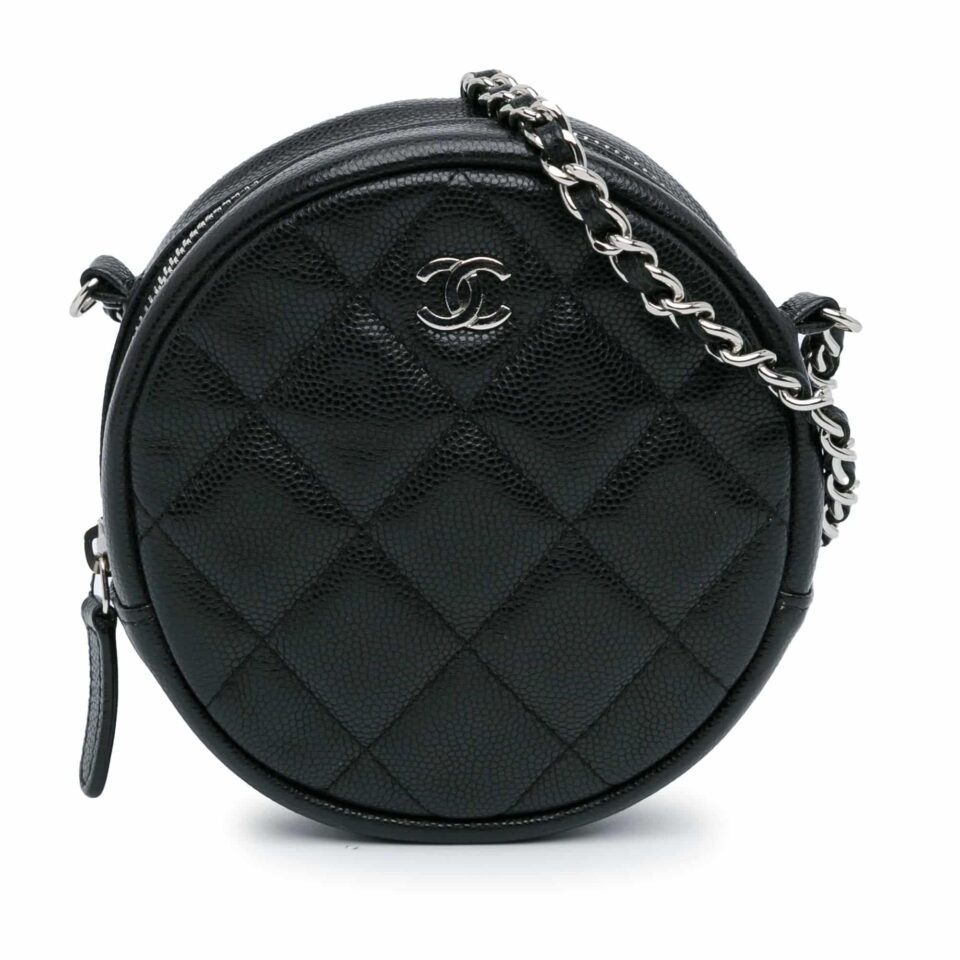 Chanel CC Quilted Caviar Circle Chain