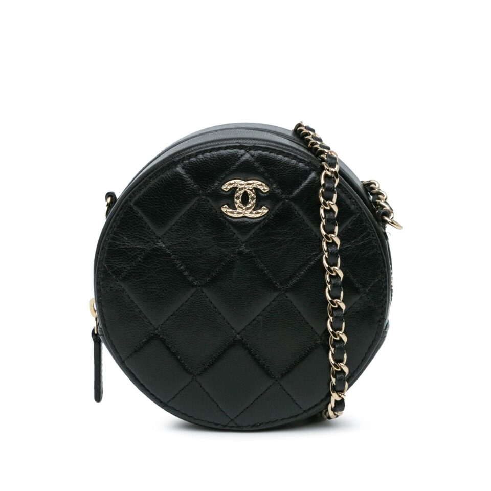 Chanel CC Quilted Lambskin