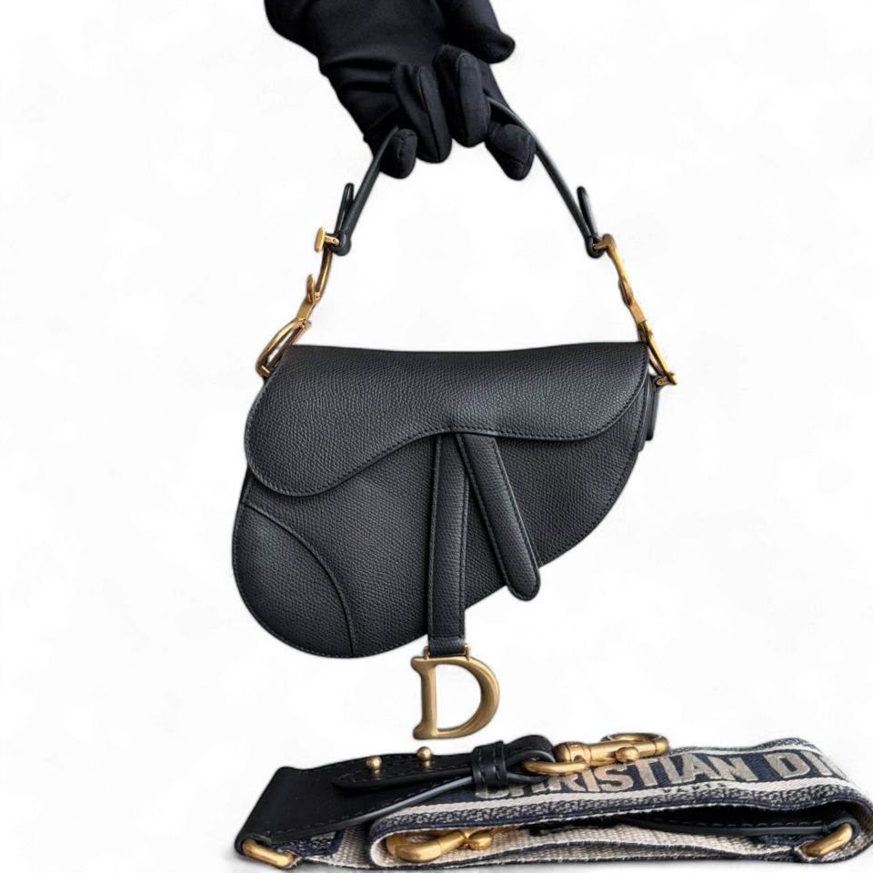 Dior Mini Soft Saddle Bag with Strap