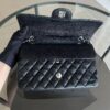 Chanel Classic Flap Caviar Double Flap Quilted Calfskin Black Medium