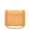Chanel Flap Coin Purse With Chain Lambskin Beige GHW