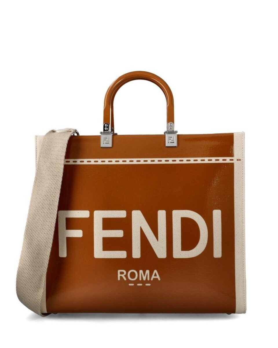 Fendi Women's Brown Sunshine Medium Tote Bag
