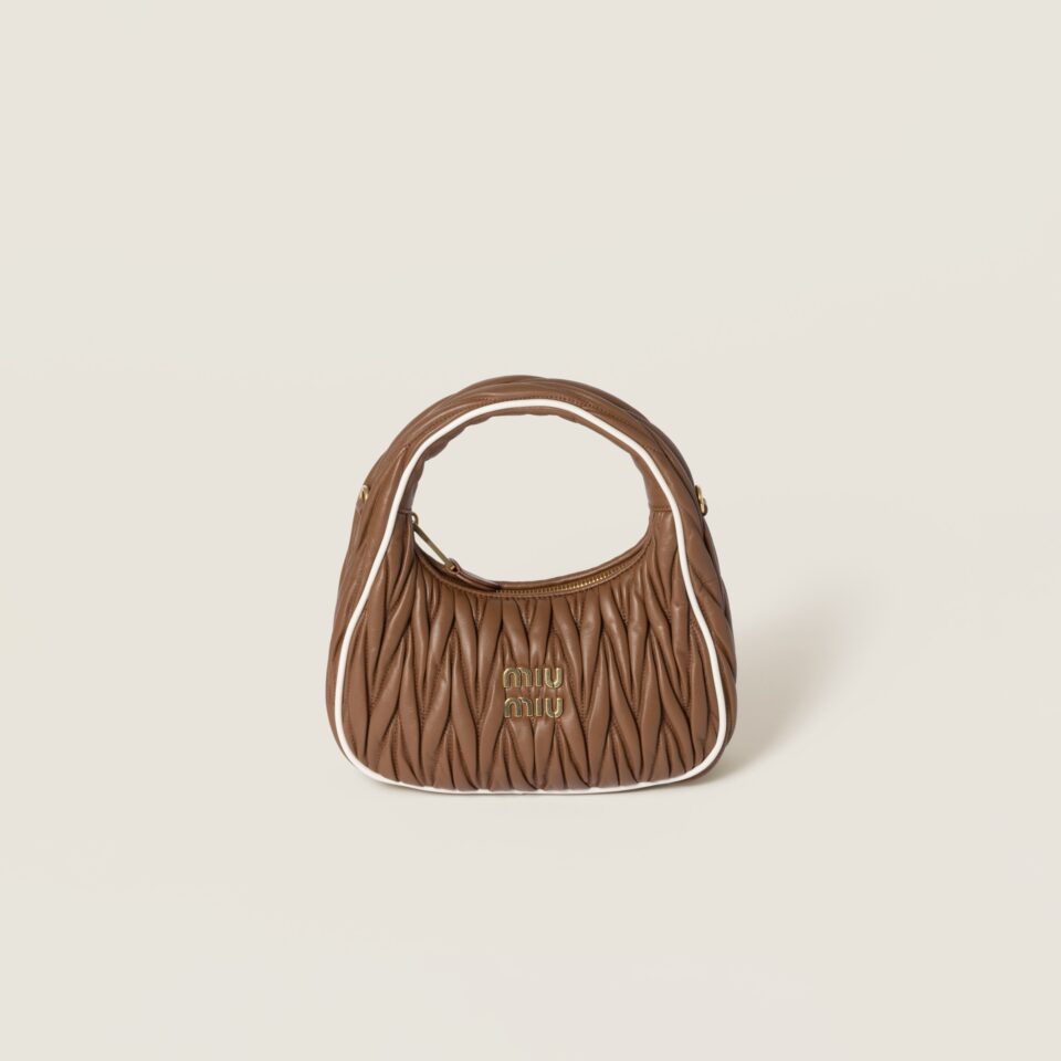 Wander matelassé nappa leather bag