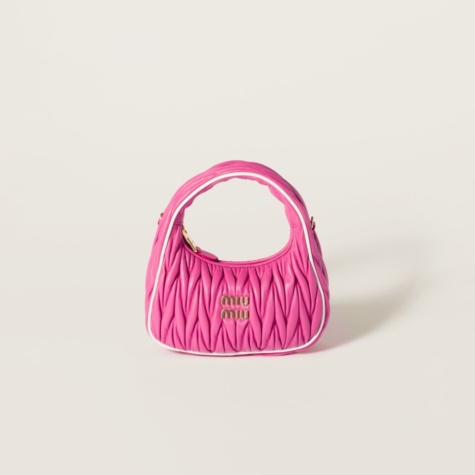 Wander matelassé nappa leather bag