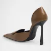 Leather D’Orsay Loafer Pumps