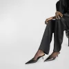 Barbara Leather Mule Pumps
