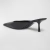Barbara Leather Mule Pumps
