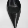 Barbara Leather Mule Pumps