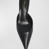 Barbara Leather Mule Pumps
