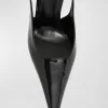 Dune Patent Slingback Pumps