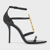 Cassandra YSL Medallion Stiletto Sandals