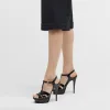 Tribute Patent T-Strap Platform Sandals