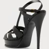 Tribute Patent T-Strap Platform Sandals