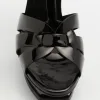 Tribute Patent T-Strap Platform Sandals