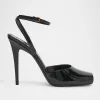 La Scandale Patent Ankle-Strap Sandals