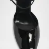 La Scandale Patent Ankle-Strap Sandals