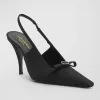 Sadie Silk Slingback Pumps