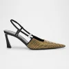 Shimmer Strass Slingback Pumps