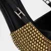 Shimmer Strass Slingback Pumps