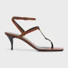 Vitti Leather YSL T-Strap Sandals