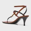 Vitti Leather YSL T-Strap Sandals