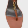 Vitti Leather YSL T-Strap Sandals