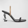 Opyum Bicolor YSL-Heel Slide Sandals