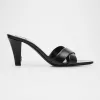 Jill Leather Crisscross Mule Sandals