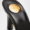 Jill Leather Crisscross Mule Sandals