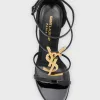 Cassandra YSL Medallion Stiletto Sandals