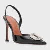 Camelia Ombre Patent Halter Pumps