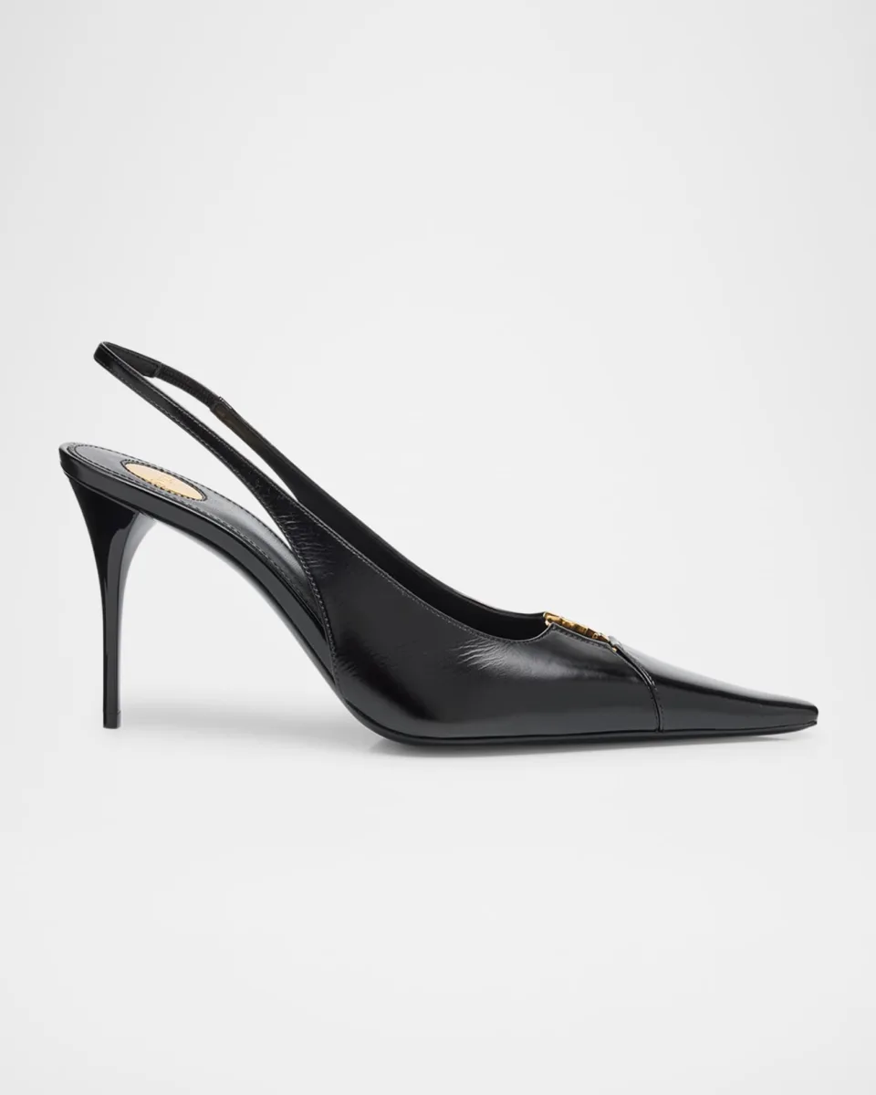 Babylone Leather YSL Slingback Pumps