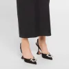 Begum Mesh Ornament Slingback Pumps