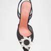 Begum Mesh Ornament Slingback Pumps