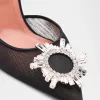 Begum Mesh Ornament Slingback Pumps