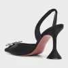 Begum Satin Crystal Slingback Pumps
