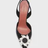 Begum Satin Crystal Slingback Pumps