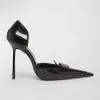 Leather D’Orsay Loafer Pumps