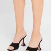 Lupita Suede Pedestal Mule Sandals