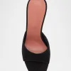 Lupita Suede Pedestal Mule Sandals