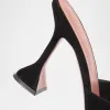 Lupita Suede Pedestal Mule Sandals