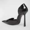 Leather D’Orsay Loafer Pumps
