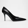 Norma Patent Peep-Toe Pumps