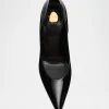 Norma Patent Peep-Toe Pumps