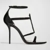 Opyum YSL Patent Ankle-Strap Sandals