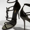 Opyum YSL Patent Ankle-Strap Sandals