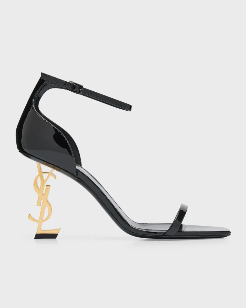 Opyum Patent YSL Ankle-Strap Sandals